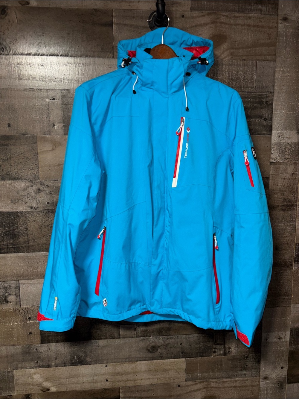 Killtec Level10 Bright Blue Ski Jacket with Removable Hood Made in Germany XL
